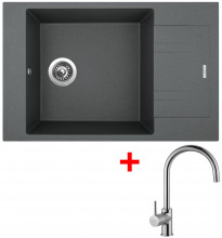 Sinks VARIO 780 Titanium+Vitalia lesklá  